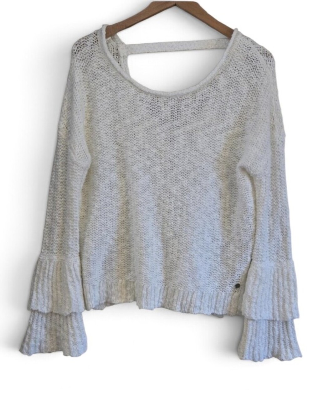 Roxy Knitted Bell Sleeve Sweater